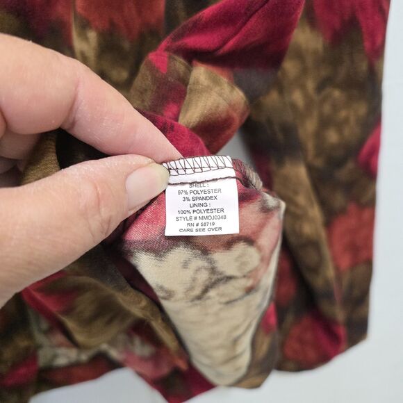 Elementz Corduroy Blazer Floral Womens M  Coat Light Weight Fall Autumn Business - Picture 7 of 10